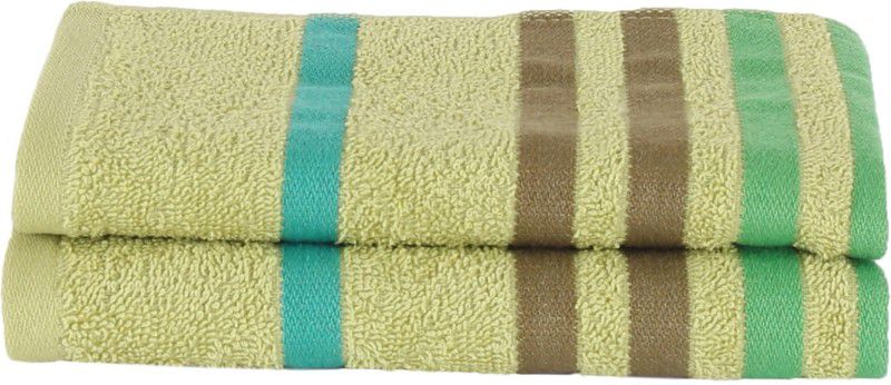 Maspar 2 Piece Cotton Bath Linen Set S  (Green, Pack of 2)
