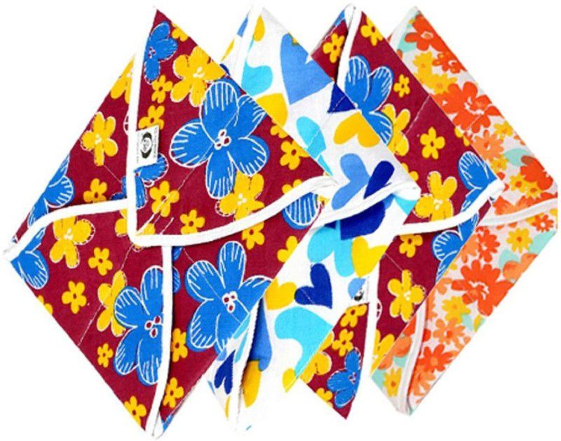KUBER INDUSTRIES Cotton Roti Cover/ Chapati Cover/ Roti Rumals Set of 4 Pcs (Assorted) Floral Print Roti Square Flap Cover  (Multi, 4)