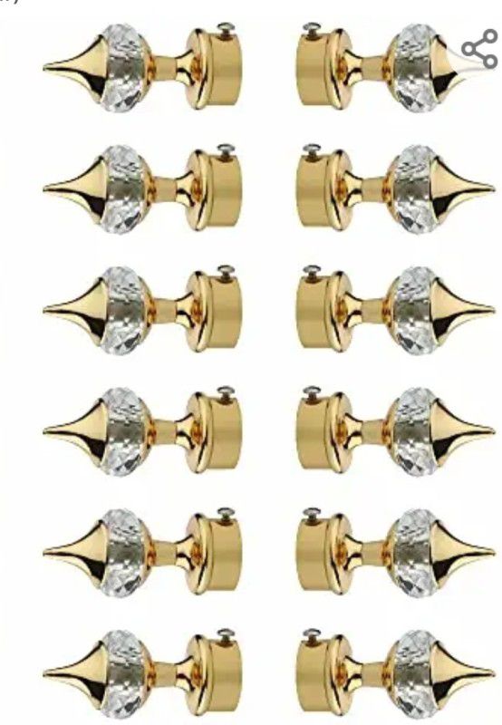 Protex CURTAIN BRACKET ANTIQUE PACK OF 12 PCS Curtain Hook  (CP)
