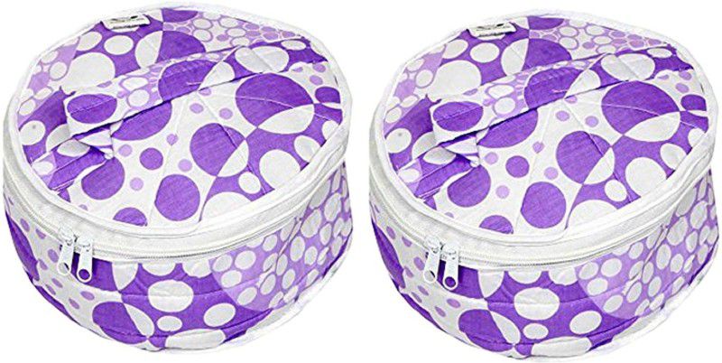 KUBER INDUSTRIES Floral Print Roti Round Flap Cover  (Multi, 2)