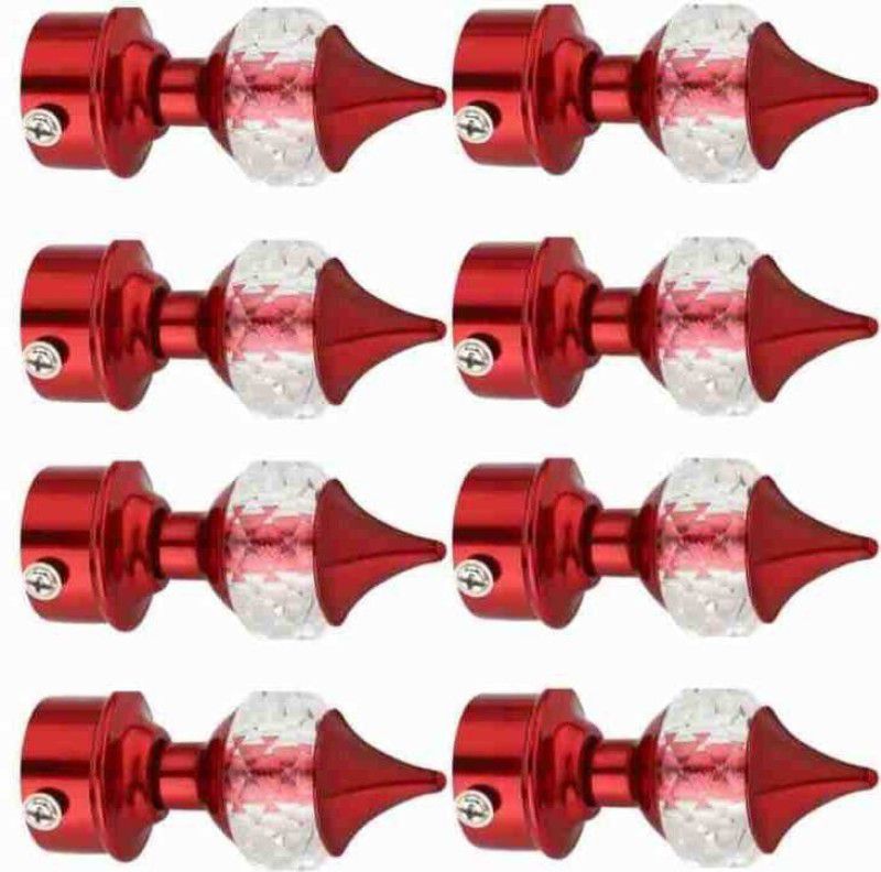 Protex CURTAIN BRACKET SINGLE DIAMOND RED COLOUR PACK OF 8 PCS Curtain Hook  (CP)