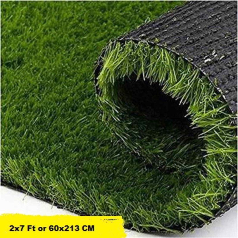 Worthful Creations 1 Piece Carpet Size: (2x7 Feet) or (24"x84" Inches) or (60x213 CM) Artificial Turf Sheet
