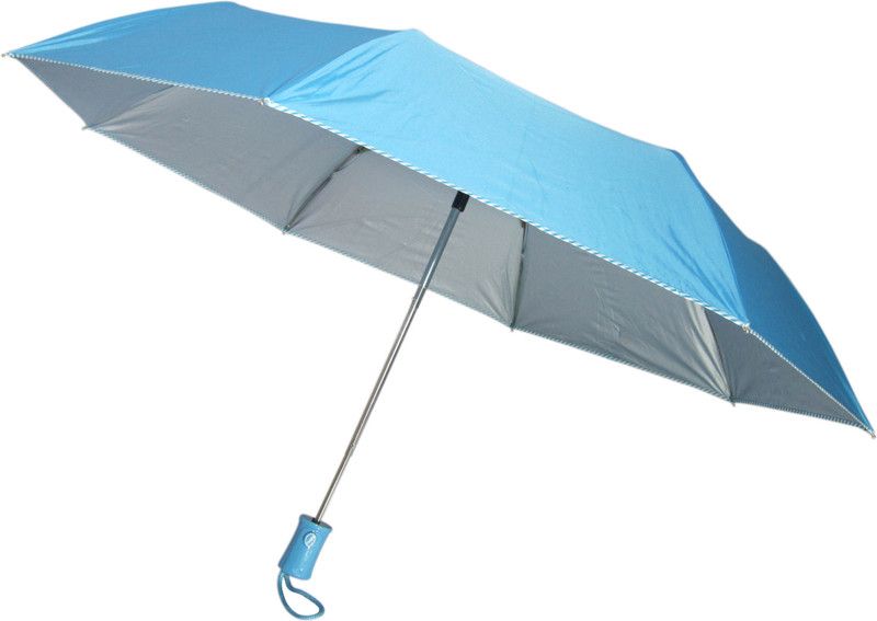 Fendo Avon kareena_E 3 Fold cyan color Umbrella  (Blue)