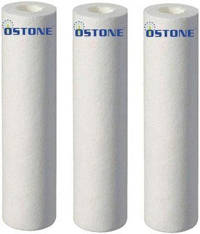 Bkulture New Trending ostone RO Water Purifier Outer Filter Candle/Spun Cartridge -3 Pieces (10 inch/2.5inch) Solid Filter C... Pleated Filter Cartridge  (0.2, Pack of 1)
