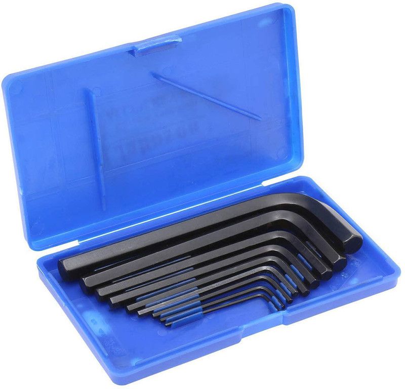 Kshivi AK46 9 Pcs Allen Key Set L Shape Repair Tool Kit For Bike/Cycle/Guitar Allen Key Set