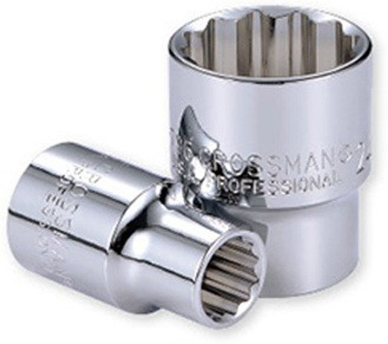 Crossman 96-043 1/4" Drive Socket: Standard - 12 Pt (SAE) 1/2" (Pack of 6Pcs.)| Socket Set  (Pack of 6)