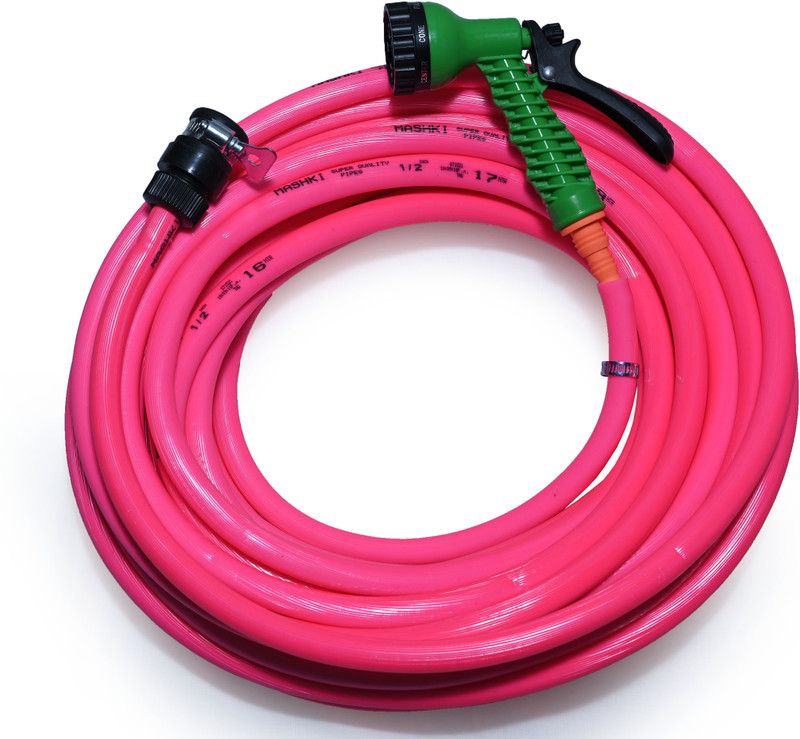 MASHKI 1/2" 10 Meter (32.5 Feet) Double Layered Water Hose Pipe With Accessories Hose Pipe  (10 m)