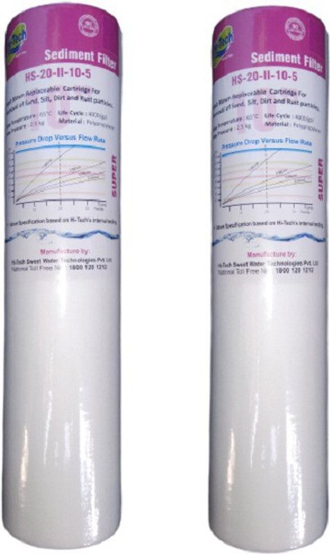 PBROS Filter for Any Water Purifier (5 Micron) Solid Filter Cartridge  (0.005, Pack of 2)