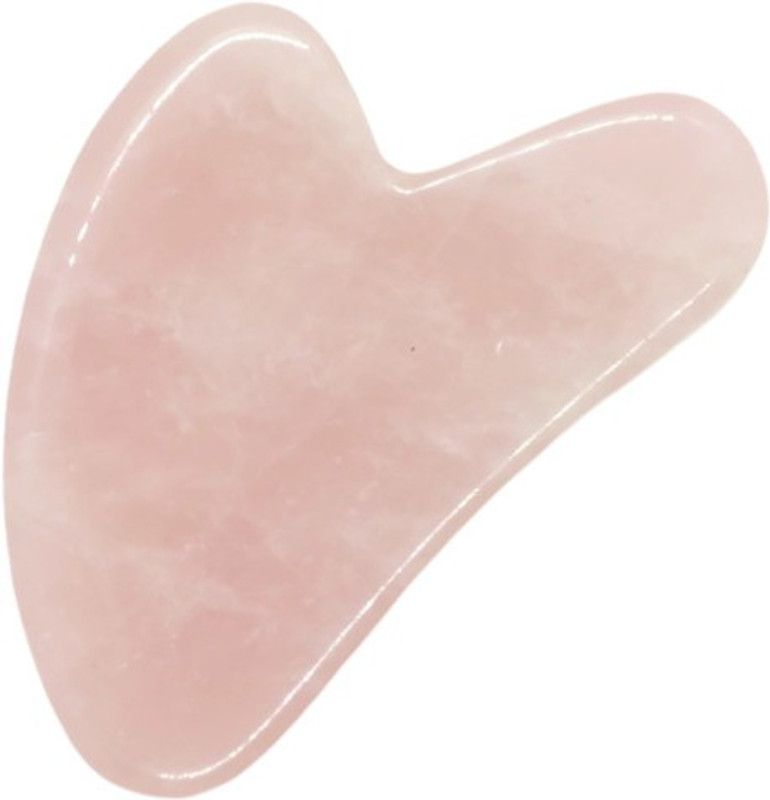 Maureen Natural Rose Quartz Stone Face Massager Guasa Regular Asymmetrical Crystal Stone  (Pink 50 g)
