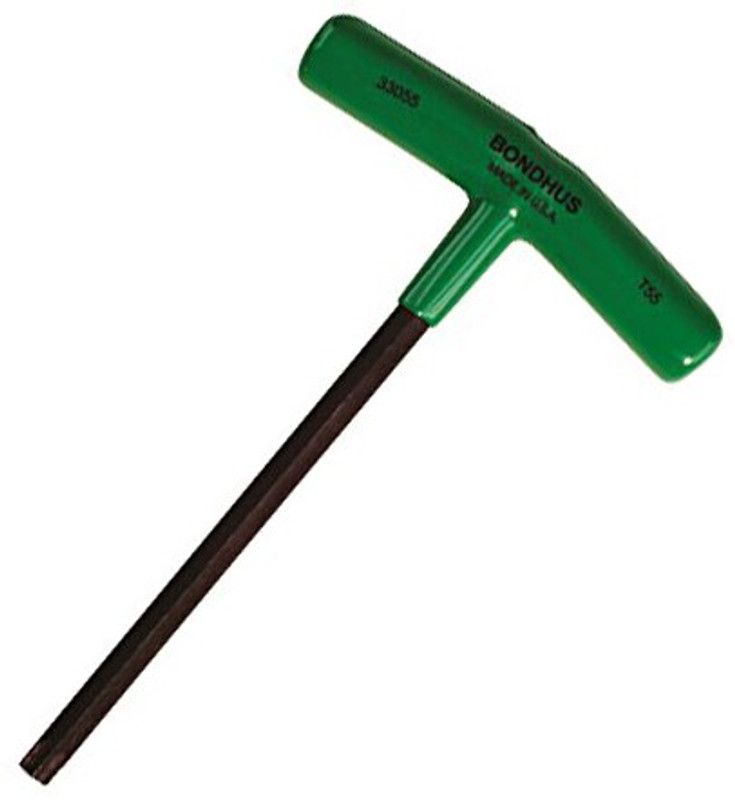 BONDHUS 33045 T45 Torx T-Handle - 8.1" Allen Key Set