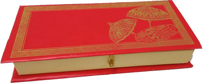 Vanya Creations Red Shagun Cash Box (Cardpaper) for Wedding, Engagement, Gift Money Box Storage Box  (Red)