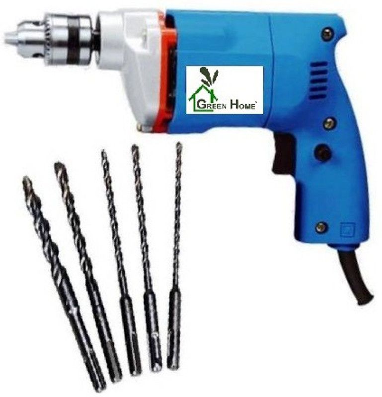 GREEN HOME Drill Machine Pistol Grip/Multicolour/10mm/300watt/230v/2600 rpm GHPDM0586/10mm Pistol Grip Drill  (10 mm Chuck Size)