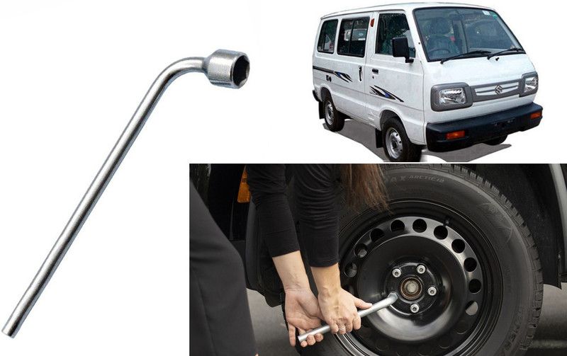 Auto Kite WS4A41 19mm Metal L-Shaped Car Wheel Nut Spanner Wrench 19mm Metal L-Shaped Car Wheel Nut Spanner Wrench Single Sided L Type Wrench  (Pack of 1)
