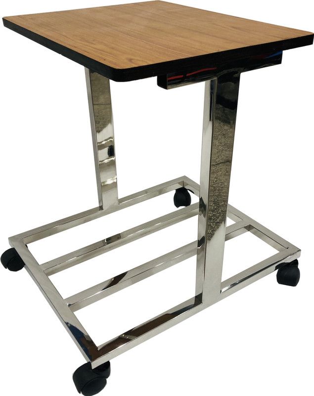 SOMRAJ Office Home Stainless Steel Double Sided Inverter Trolley Trolley for Inverter and Battery  (Brown, Steel)