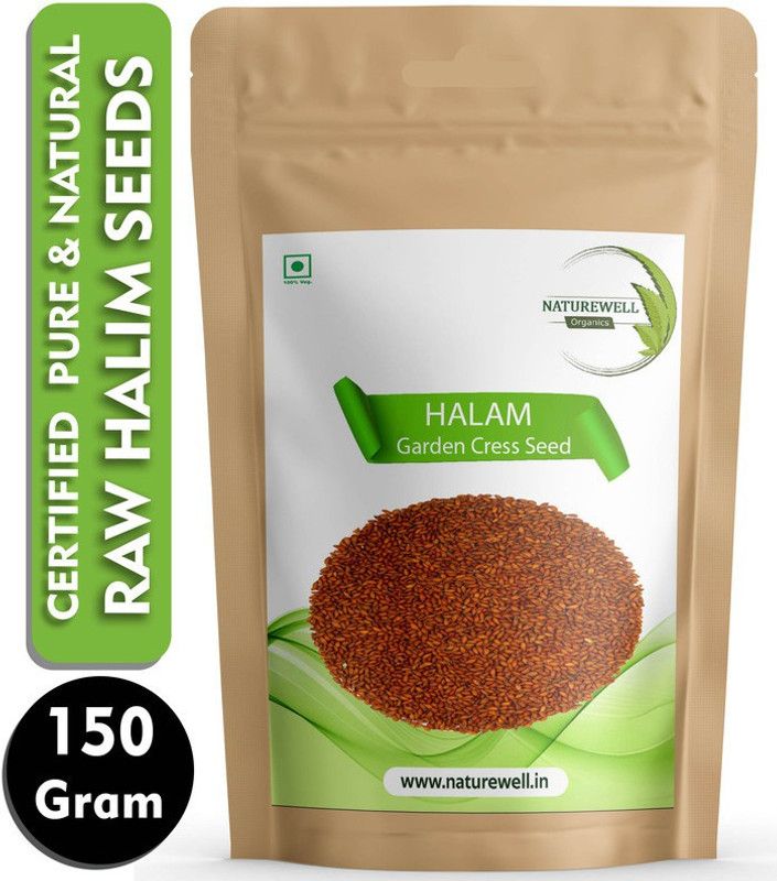 Naturewell Organics Halim Seeds / Asalsiya For Eating, Aliv Seeds For Skin, Bone & Hair-150g Seed  (150 g)