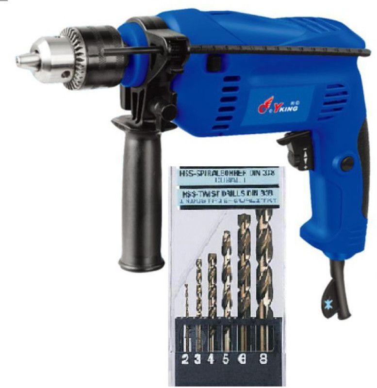 Yking 3313B 650W 13mm Corded Pistol Grip Drill  (10 mm Chuck Size)