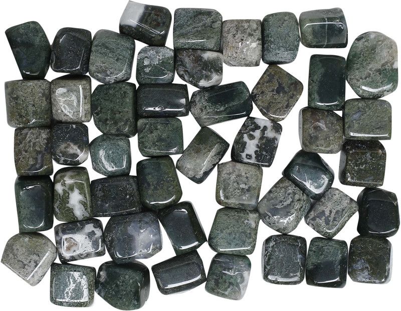 Prisha PC71 Polished Asymmetrical, Rectangular, Oval Crystal, Marble, Onyx, Quartz Stone  (Green 500 g)