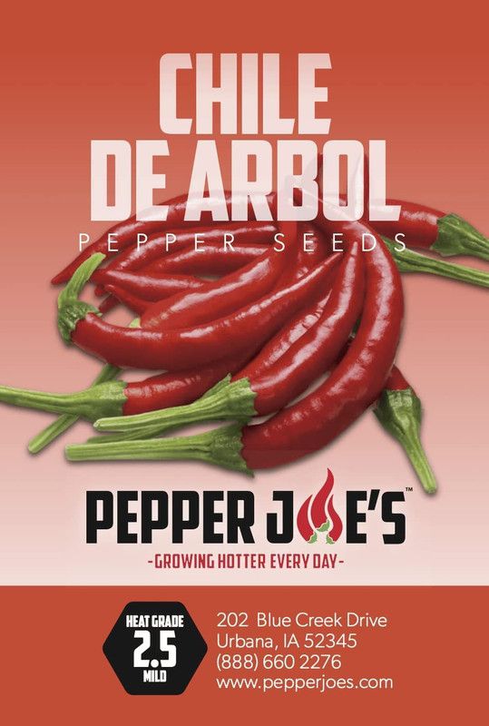VibeX ® VLR-910 Chilli De Arbol Pepper Seeds Seed  (200 per packet)