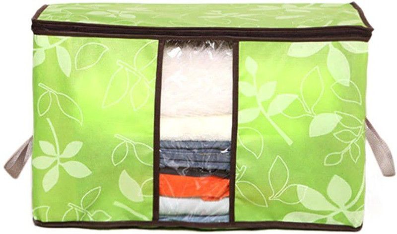 Resolute Resolute_Storage bag Laundry Trolley  (Light Green)