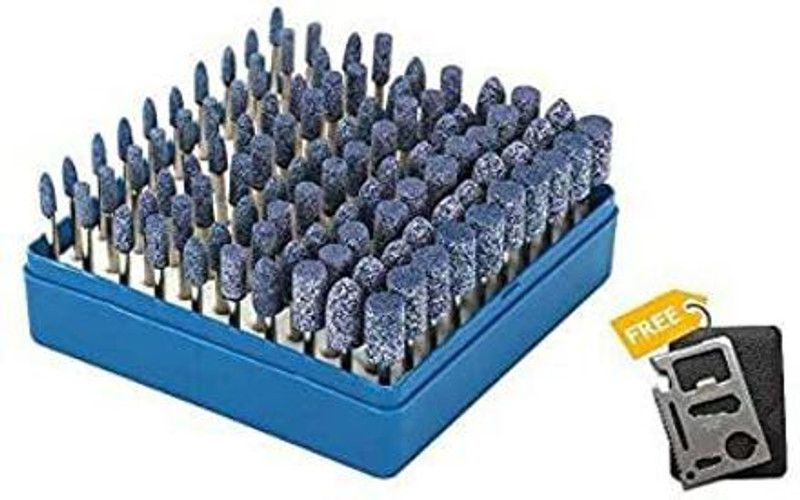 Krost 100pcs blue stone set+ stencil Rotary Bit Set  (100 Bits)