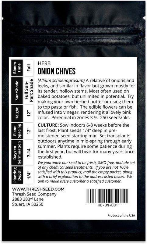 VibeX ® LXI-69 Common Chives Herb Seeds Seed  (500 per packet)