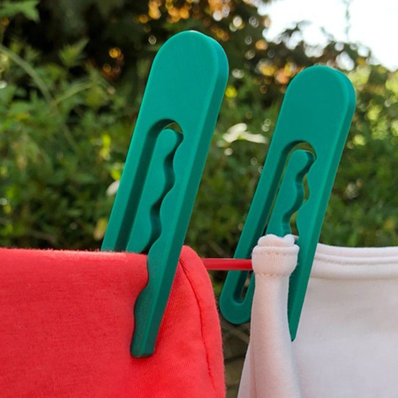 QUYZO 24 pcs Heavy Quality Cloth Clip used for holding wet and dry clothes Plastic Cloth Clips  (Multicolor Pack of 24)