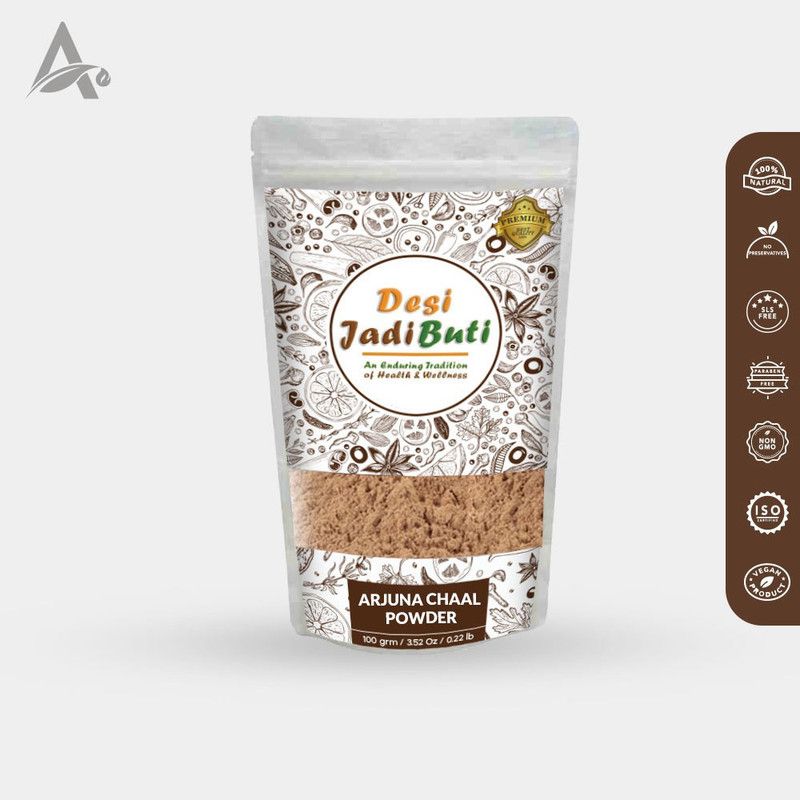 Desi Jadi Buti Arjun Chhal Powder – Arjuna Chaal Powder – Arjuna Bark Powder Seed  (250 g)