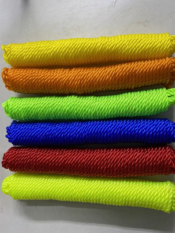 GSA GSA 4mm Cloth Hanging Rope Indoor And Outdoor Purpose - Set of 4(10m each) Polypropylene Clothesline  (10 m)
