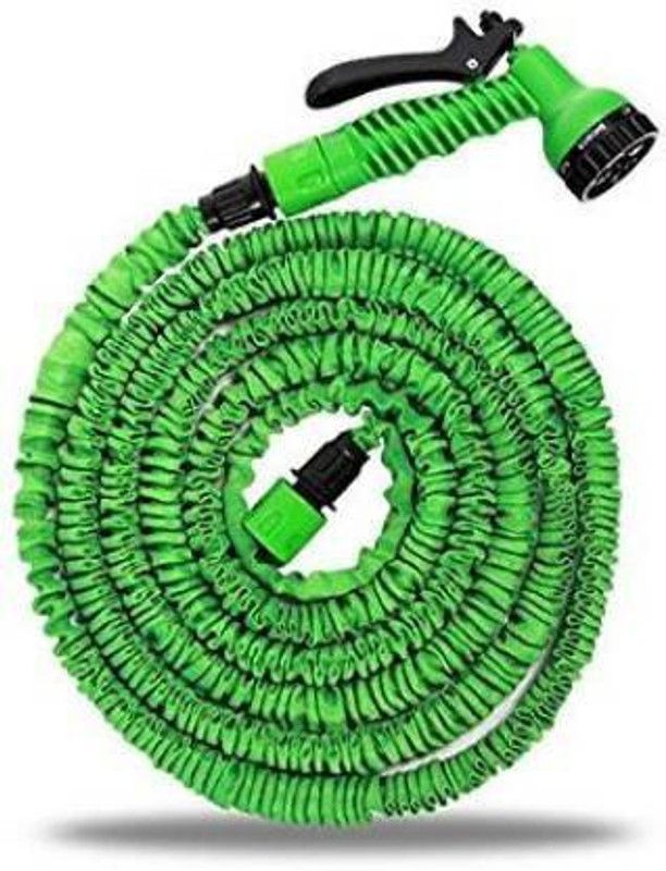 Naomi Hose Pipe Expandable Magic Green Hose Reel 15mtr (Fixed Type) Hose Pipe Hose Pipe  (15 m)