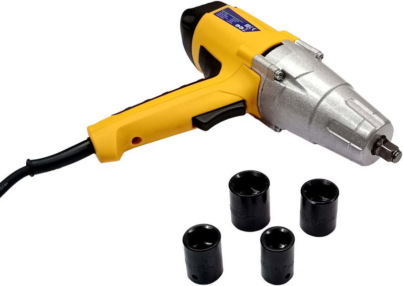 Mass Pro Heavy Duty Electric Impact Wrench With 4 Pcs Socket Corded Impact Wrench  (1/2 inch)