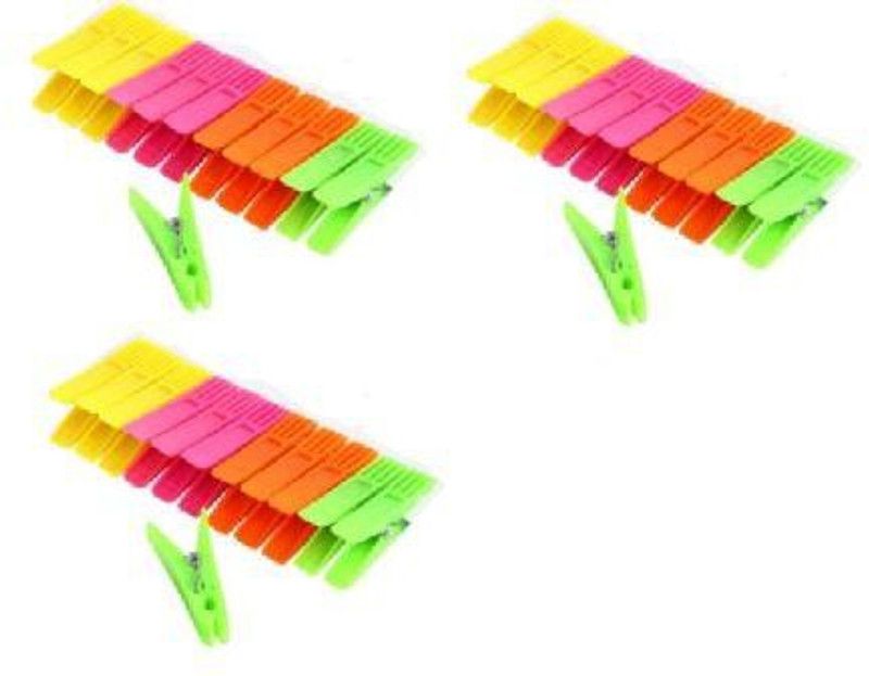 SBTs Plastic Cloth Clips  (Multicolor Pack of 36)