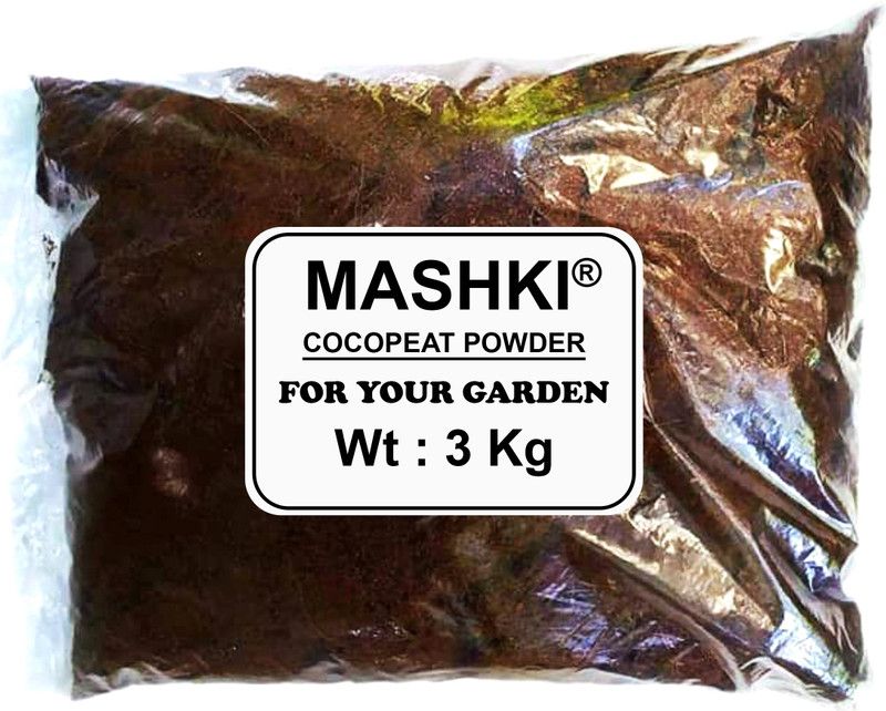 MASHKI COCOPEAT POWDER 3 KG - 100% NATURAL AND ORGANIC COCOPEAT / COIRPITH POWDER ORGANIC Soil Manure COCO POWDER Soil Manure Manure  (3 kg, Powder)