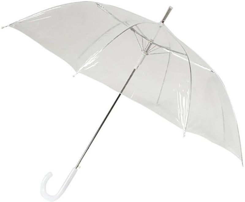 ZVR Transparent Automatic Rain Umbrella Dome Party Favor Waterproof Umbrella Umbrella (Transparent) Pack of 1 Umbrella  (Transparent)