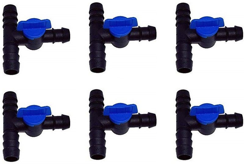 live with alive 15Pcs 16mm Tee With Tap Drip Irrigation Accessories and 1pcs Teflon Tape for Plumbing and Water Leak Drip Irrigation Kit