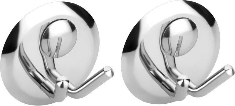 Easyhome Furnish Set of 2 pieces Stainless Steel Robe Hook - Creta Series Hook 2  (Pack of 2)