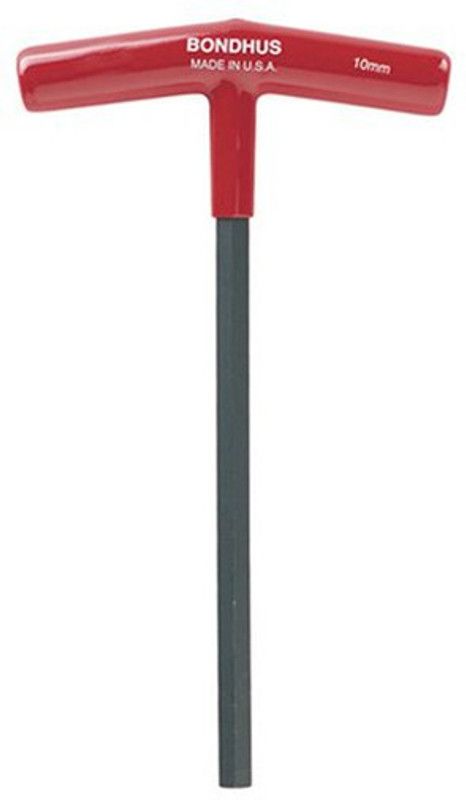 BONDHUS 15287 Set 8 Hex T-Handles 6" Length 2-10mm Allen Key Set