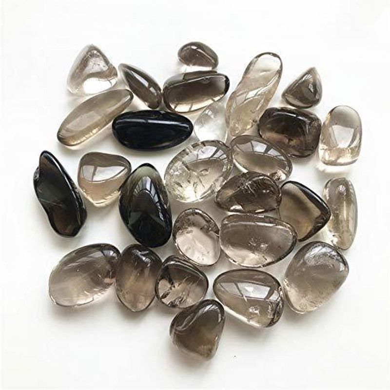 Shubhanjali LN01SQFN50 Regular Asymmetrical Crystal Stone  (Brown 50 g)