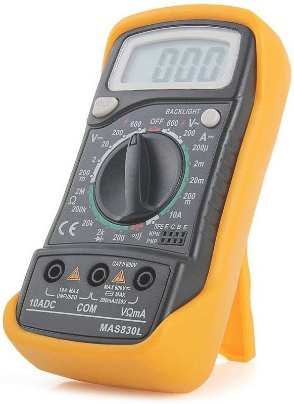 AMAZE UNITY MAS830L Digital Multimeter  (Black, Yellow 8000 Counts)