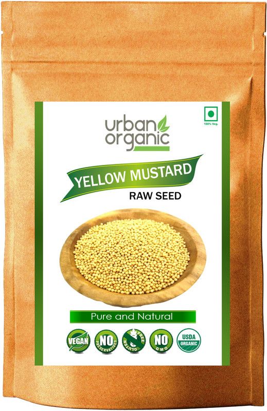 Urban Organic Yellow Mustard Seeds / Peeli Sarson 1Kg Pack Seed  (1000 per packet)
