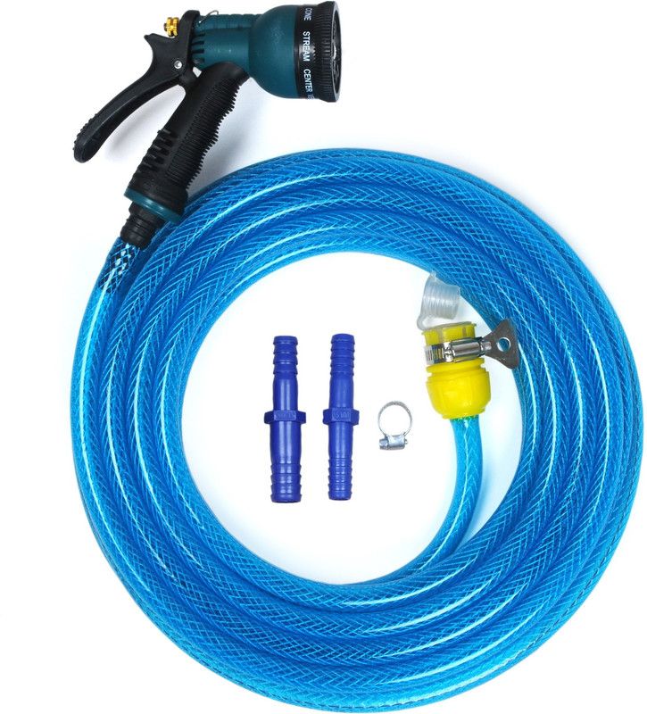 SUNICE 10 METER BRAIDED BLUE FLEXIBLE HOSE PIPE ½’’ INCH (Pipe Diameter 12 mm) Hose Pipe  (10 m)