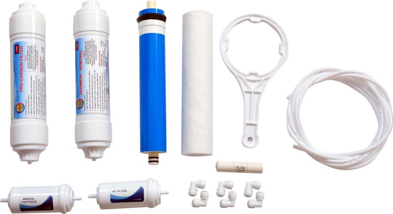 R.K. AQUA FRESH INDIA Complete Inline Kit Advanced With Uf & Minerals Solid Filter Cartridge  (0.5, Pack of 15)
