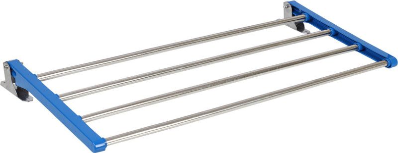 Steel Wall Cloth Dryer Stand mildSteel 28 inch 1 Tier 4 pipes  (4 Tier)