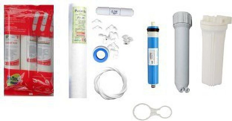 colorsole Hi Tech 1 Year RO Service Kit with Inline set, Vontron 75 GPD membrane, Bowl, MH, Spun and Other Acces... Pleated Filter Cartridge  (0.2, Pack of 1)