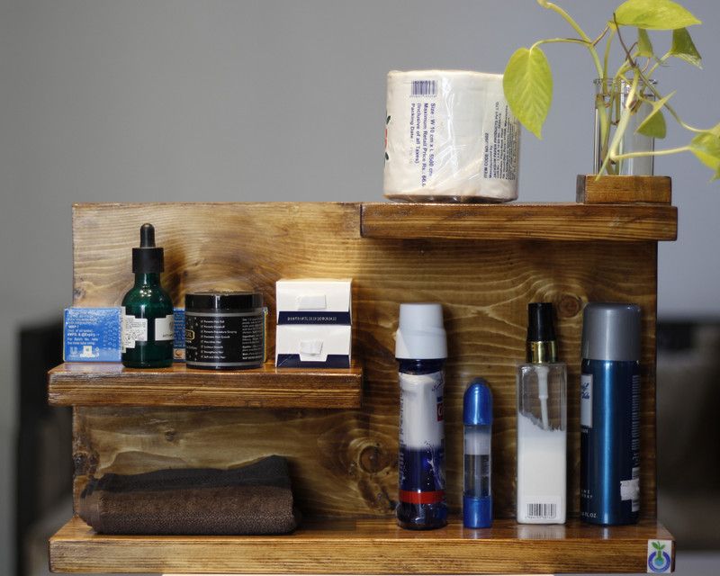 PlantingChemistry - HomEnhancia Cosmetic & Make-up Organizers  (Brown, Wooden)
