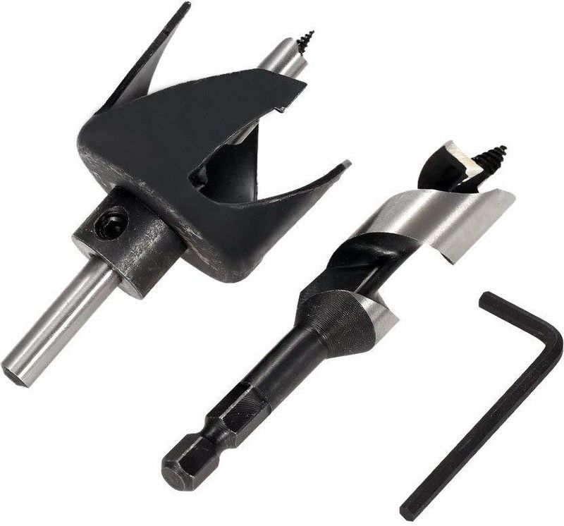 kts12 54mm(2-1/8") Door Lock Installation Kit Hole Saw Drill Bits Set Professional Bi-Metal Lock Kit for Woodworking Tools
