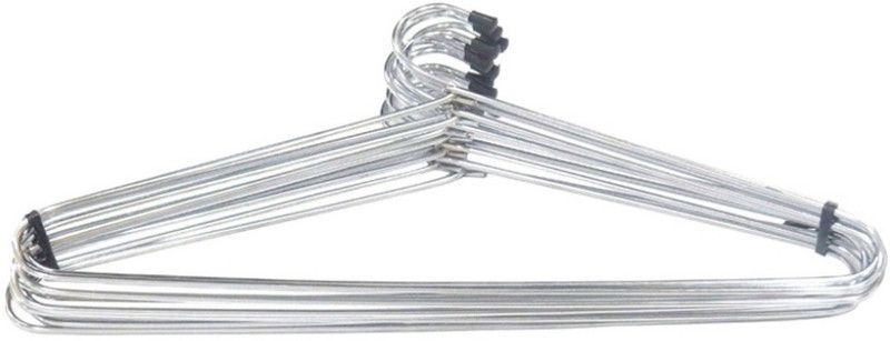 Pranay Steel Shirt Pack of 21 Hangers For Shirt  (Silver)
