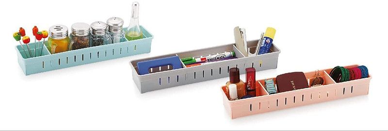 RJ Rojeno Cosmetic & Make-up Organizers  (Multicolor, Plastic)