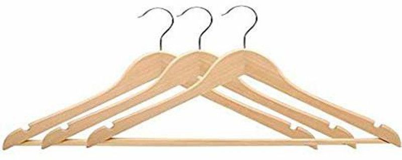 Gabbar Wooden Shirt Pack of 3 Hangers For Shirt