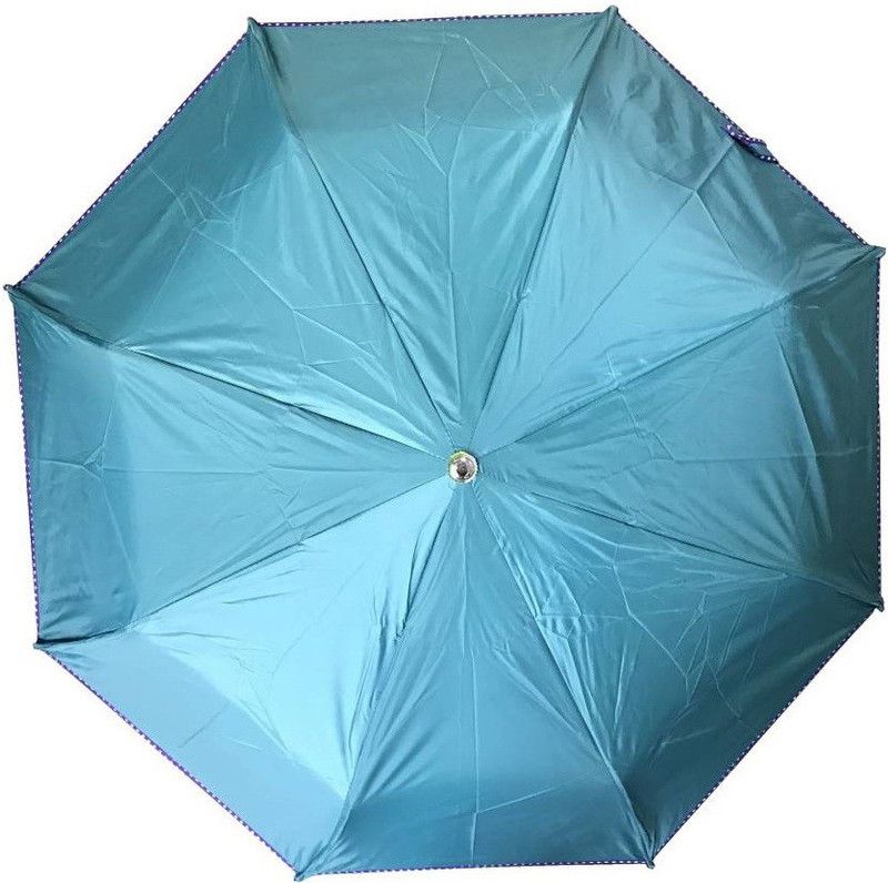 fozti 3 Fold (43inch) Unisex Umbrella for Rains, (Green) Umbrella  (Green)