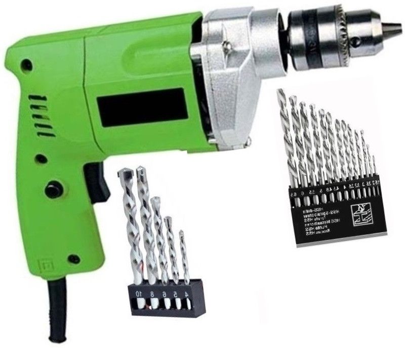 SAIFPRO 10mm Drill Machine & Bits Power & Hand Tool Kit  (20 Tools)